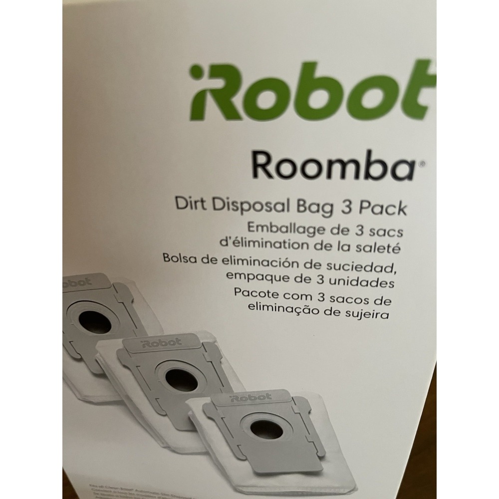 iRobot Authentic Replacement Part 3Ct -Dirt Disposal Bags‎ Works W/ Roomba Clean